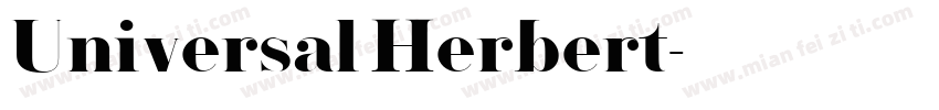 Universal Herbert字体转换